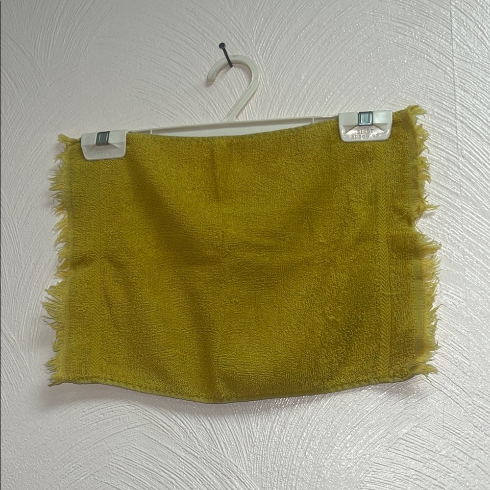 Vintage chartreuse Sears wash cloth